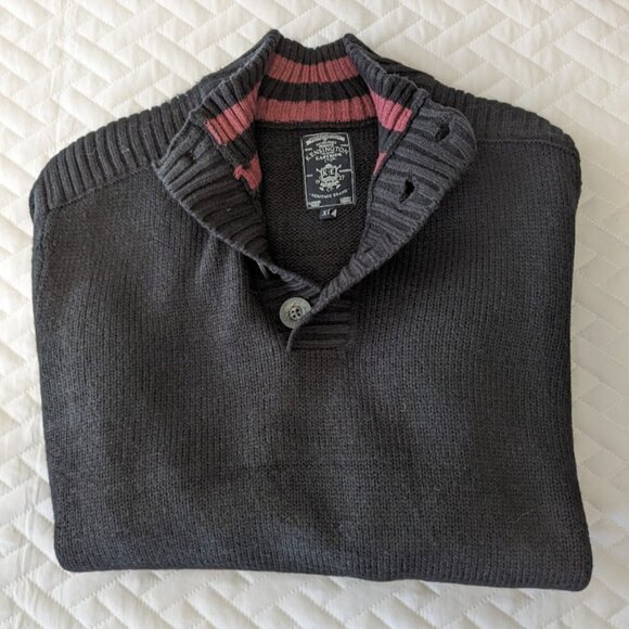 Kensington Eastside 1/4 Button Up Sweater in Men's XL - Picture 1 of 6